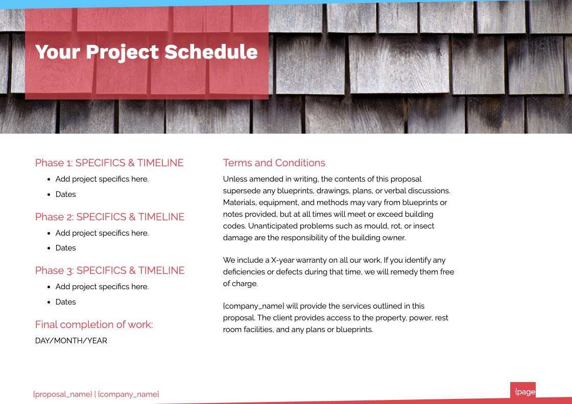 Roofing Proposal Template